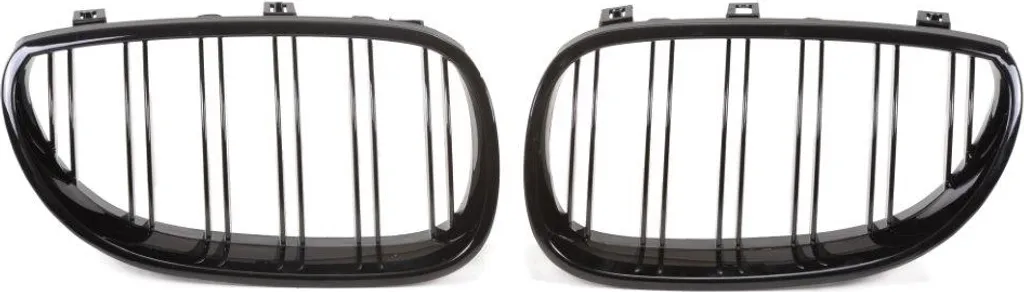 Calandre Doppelrippe Noir Brillant Look Sport pour BMW Série 5 E60 E61