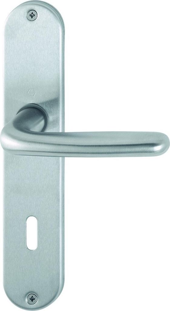 Langschildgarnitur Cardiff E1850Z/302 VA F69 OB 72mm DIN L/R HOPPE