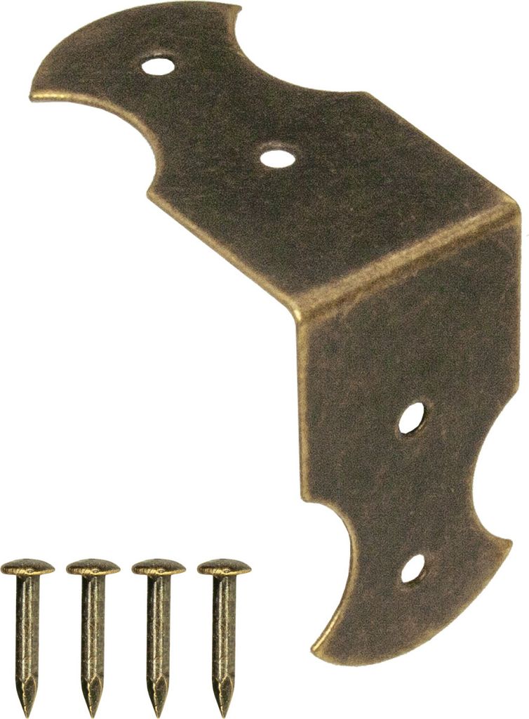 'FUXXER - 40x Winkel-Verbinder, Beschläge, Winkel-Ecken, Möbel-Klammern, Kanten-Schutz, Verbindung,'