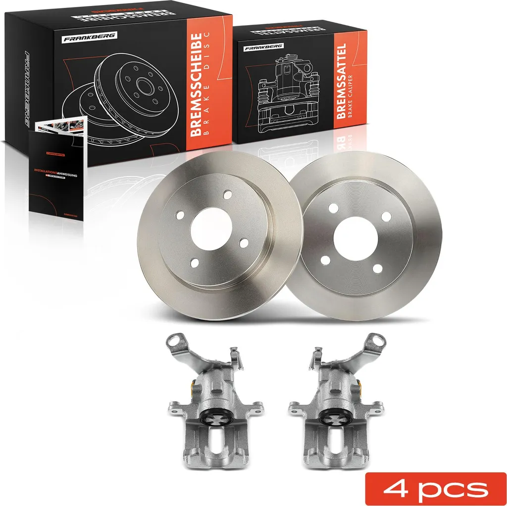 Frankberg 2 Étriers et 2 Disques de Frein Arrière Ford Fiesta VI 09-17