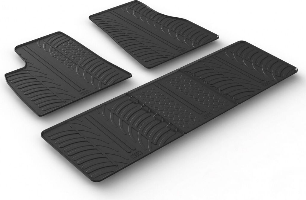 Gledring Fußmatten Set Gummi für TESLA Model S (5YJS) Vorne+Hinten