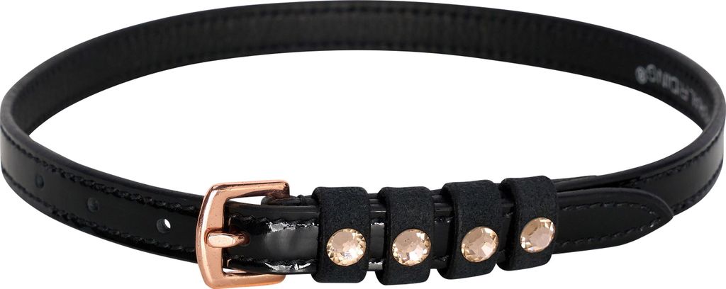 Imperial Riding Sporenriemen Leder IRHPardouz Classic Sporenzubehör Stasssteine Black/ Rosegold