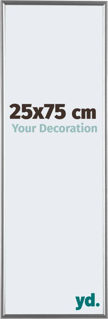 Cadre photo, 25x75 cm, argent brillant, plastique, Evry Image du produit 