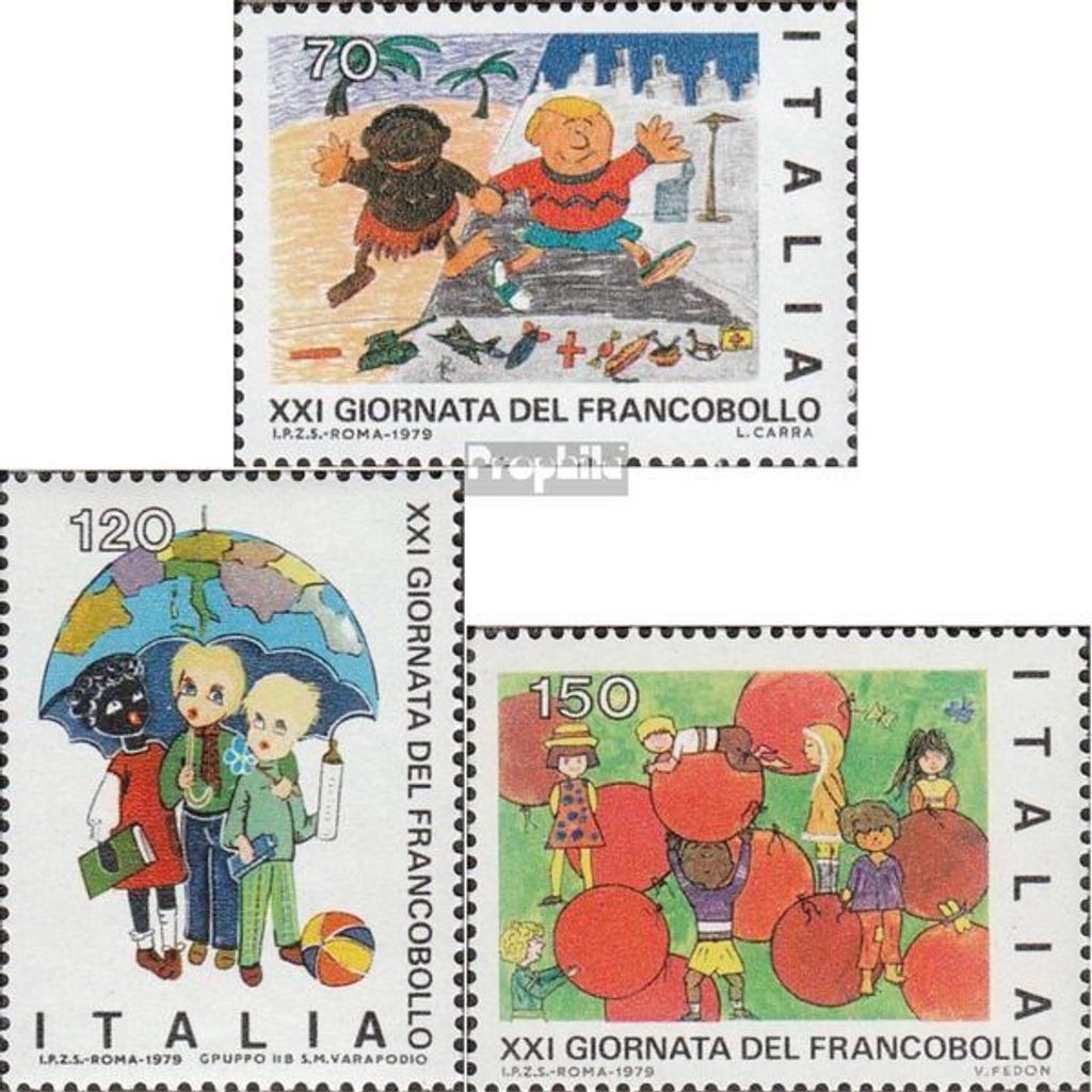 Briefmarken Italien 1979 Mi 1679-1681 (kompl.Ausg.) postfrisch Kinderzeichnungen