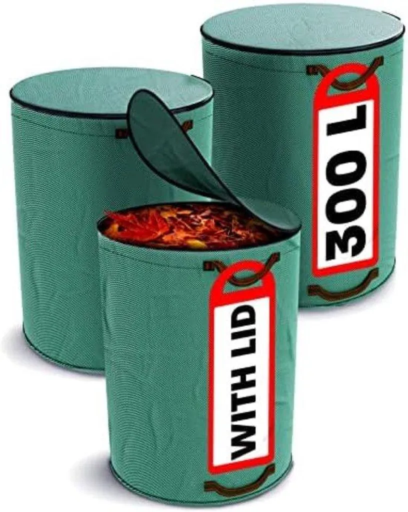 Conteneur de stockage 300 l réutilisable avec poignées rabattables Pro
