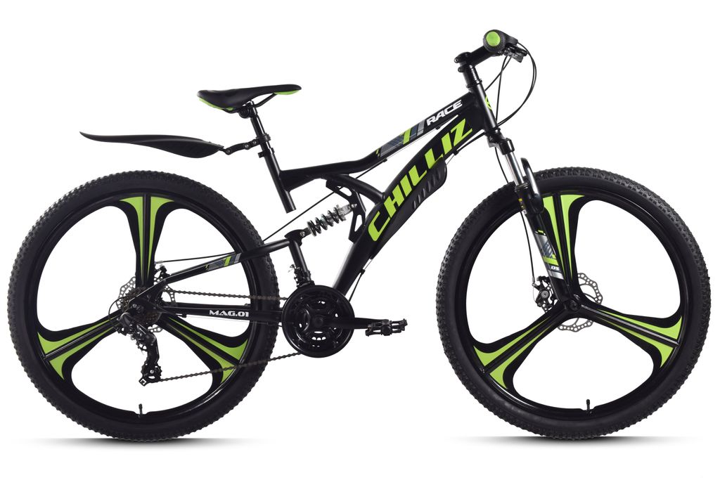 CHILLIZ Mountainbike Fully 27,5 Zoll MAG.01 schwarz-grün Produktbild 