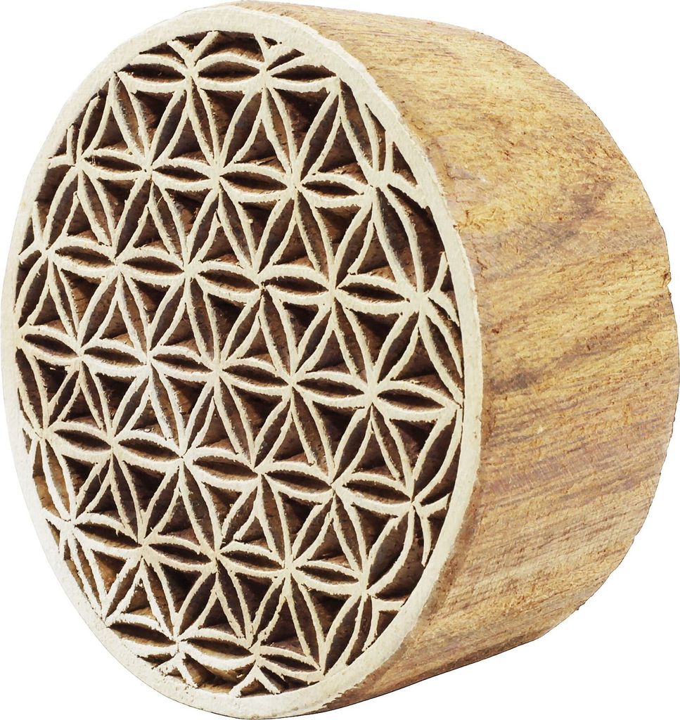 Stempel aus Holz - Mandala 01 - 6 cm - Holzstempel