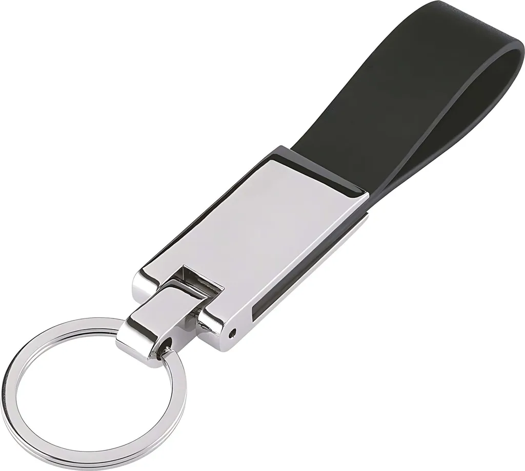 Identificateur de clés WEDO Style noir avec anneau robuste et étiquette
