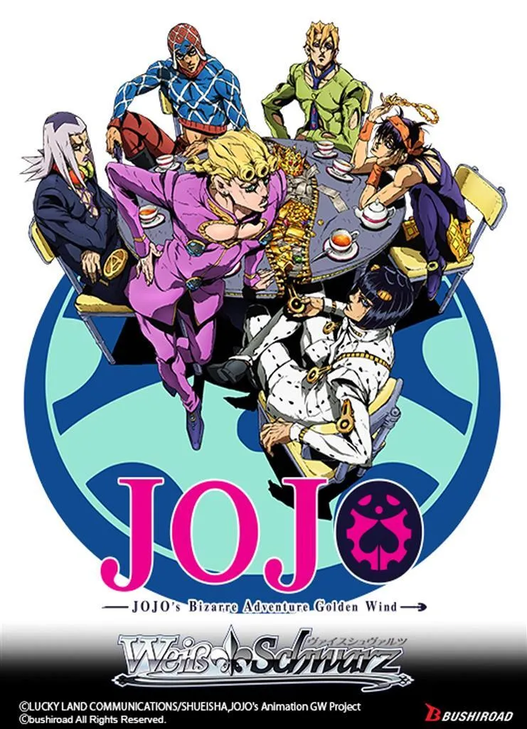 Set de Jeu Weiss Schwarz JoJo Golden Wind pour Débuter en Compétition