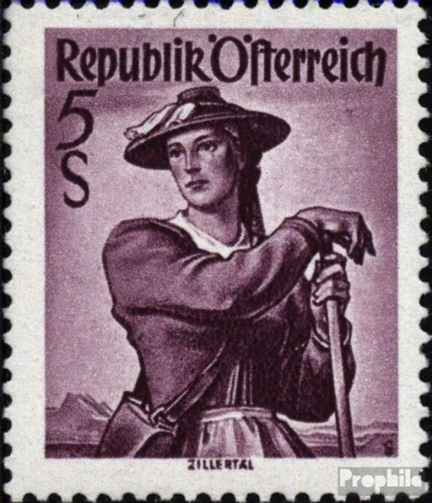 Briefmarken Österreich 1948 Mi 925 postfrisch Trachtenserie