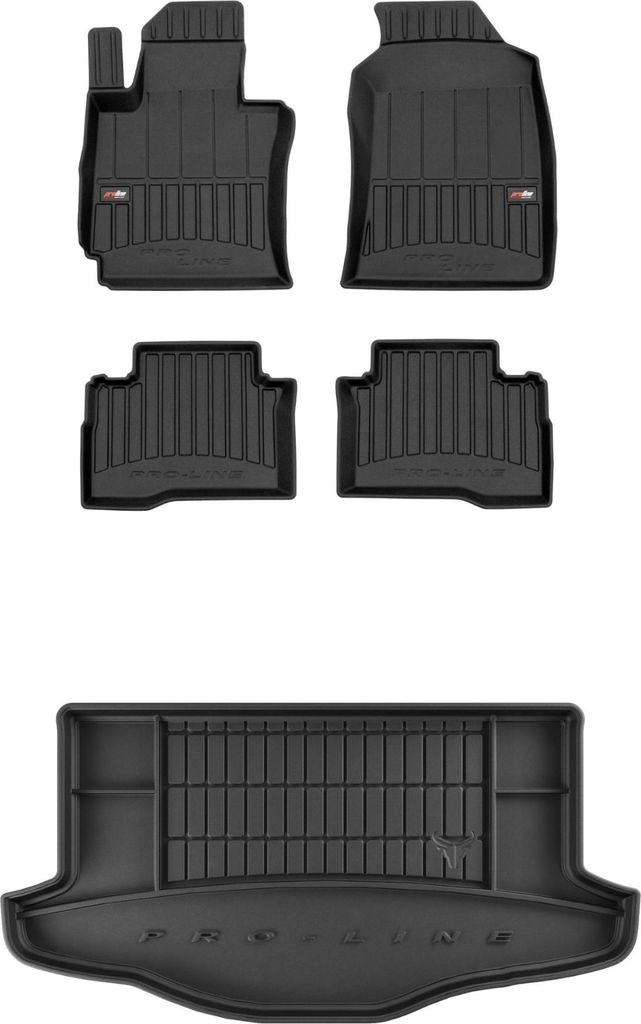 FROGUM Gummimatten Auto Fußmatten + Kofferraummatte für SsangYong Tivoli 2015-19
