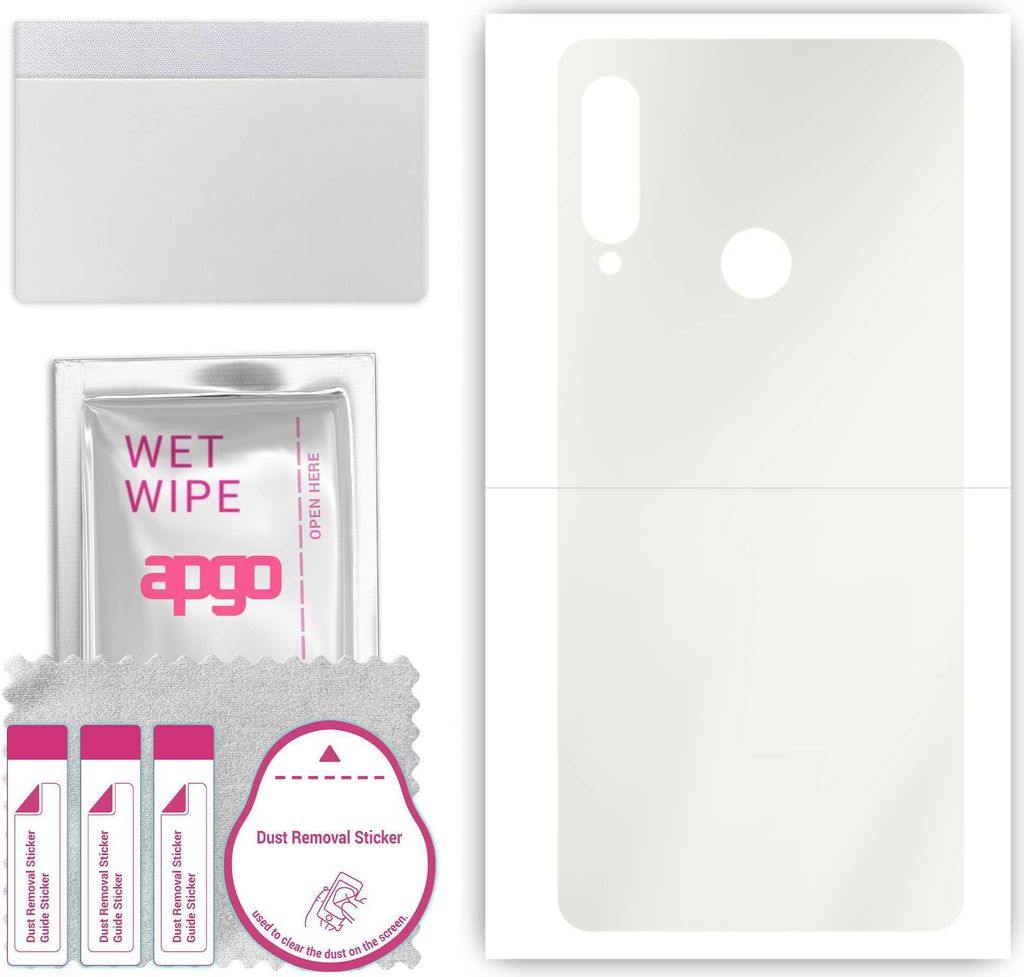 apgo Rückseite Schutzfolie, Matt, kompatibel mit Lenovo K10 Plus, Hinten Hydrogel-Displayschutzfolie mit Positionierhilfe, kratzfest, einfache Mon...