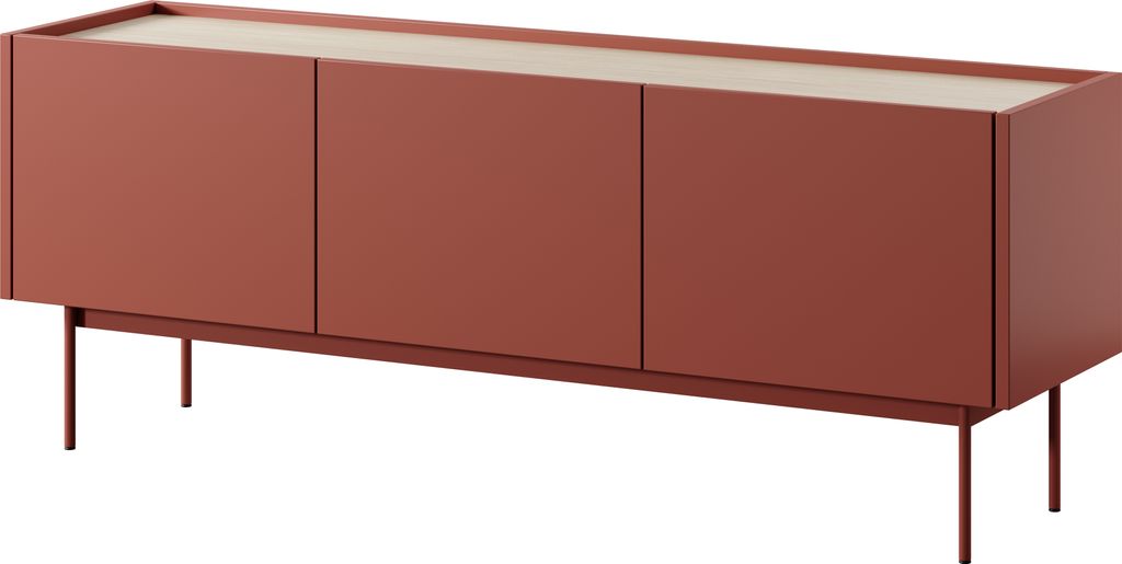 Roe Furniture | TV-Schrank mit Viel Stauraum Moderner Roter