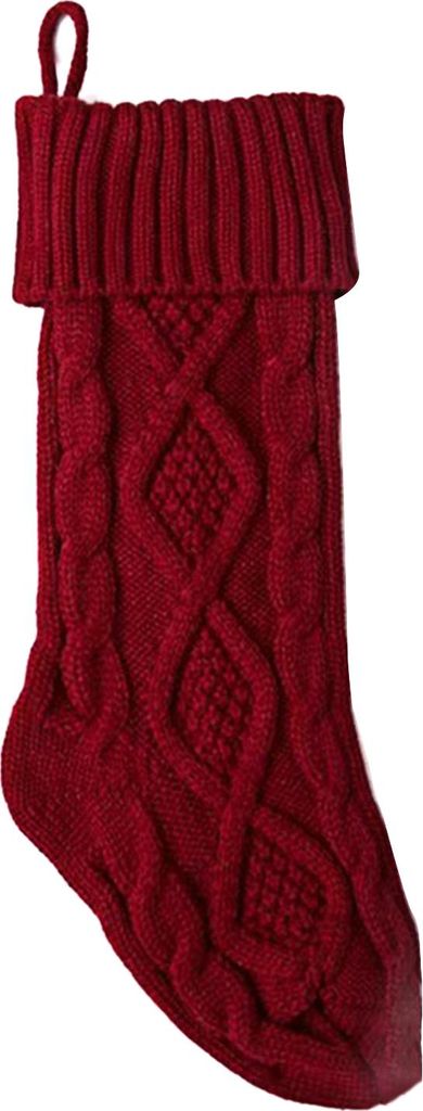 Weihnachtsstrümpfe, 50,8 cm, große Zopfmusterstrümpfe, zum Aufhängen am Kamin, Geschenktüten für Weihnachtsbaum, Feiertagsdekoration