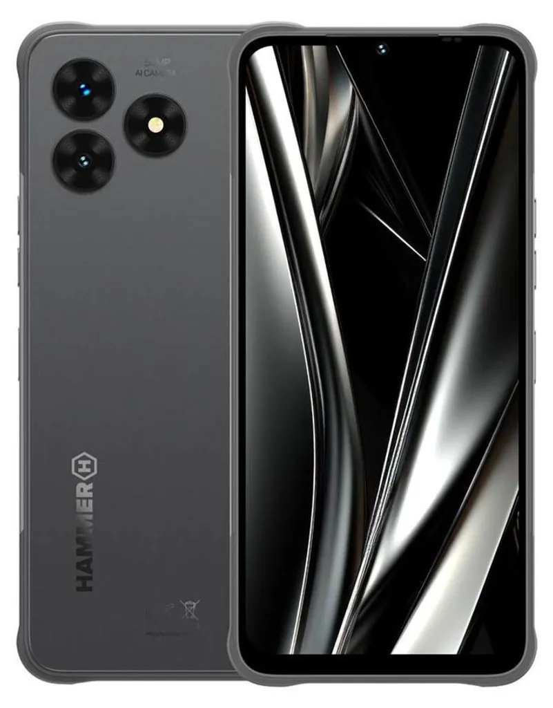Smartphone 5G HAMMER Blade Va pour Multimédia et Travail 128 Go Noir