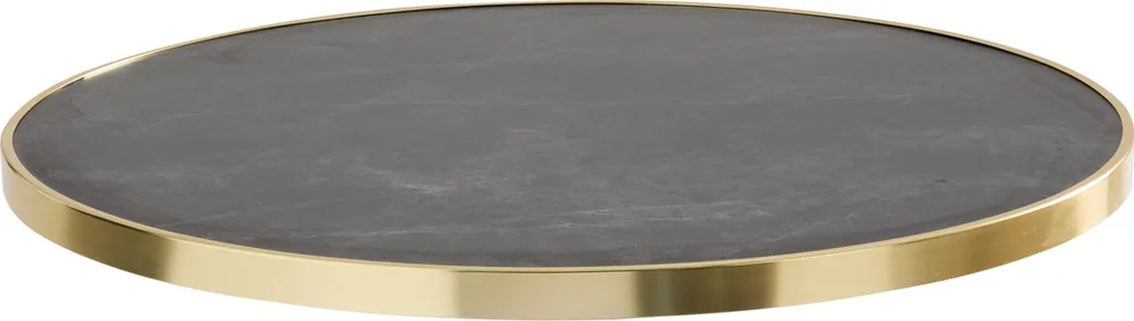 Sogno Parigino: Piano Tavolo Marmo Nero e Oro 60 cm Montmartre