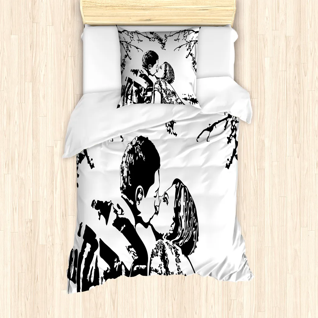 Copripiumino ABAKUHAUS 135x200 Antracite: Design Moderno e Anallergico