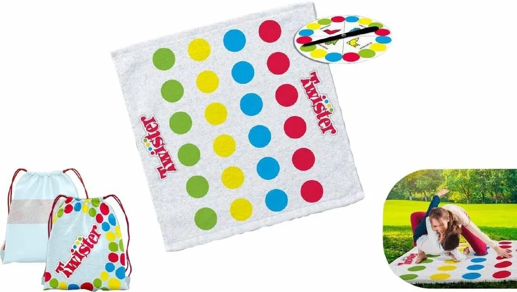 Drap de Bain Twister Hasbro pour Enfant Serviette de Plage Ludique