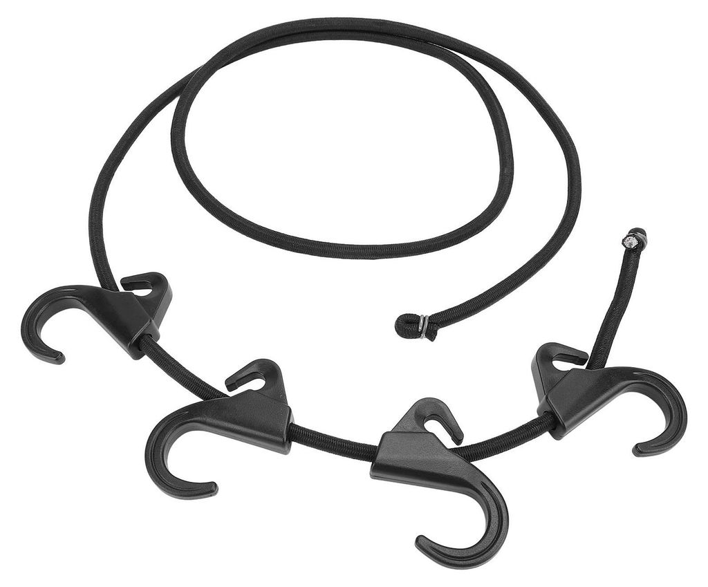 Wagengurt mit 4 Haken, faltbares elastisches Gummiseil, Strandwagenbeladung zum Einkaufen, Camping, Garten