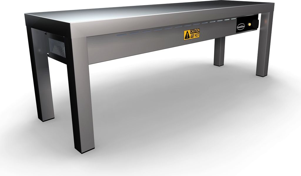 CHEFGASTRO Aufsatzbord Keramisch beheizt 1 Stufig BxTxH 1000x300x350mm