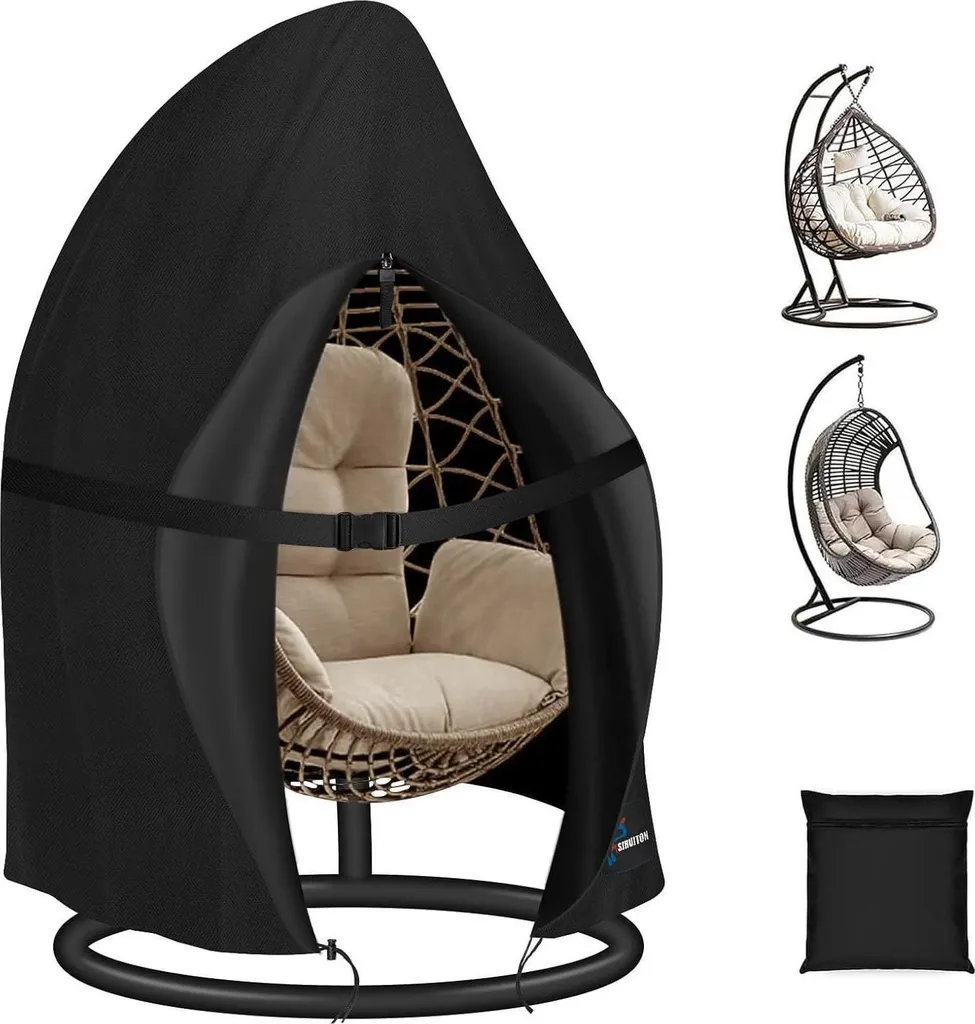 Housse de jardin pour fauteuil suspendu 120x205cm protection hivernale