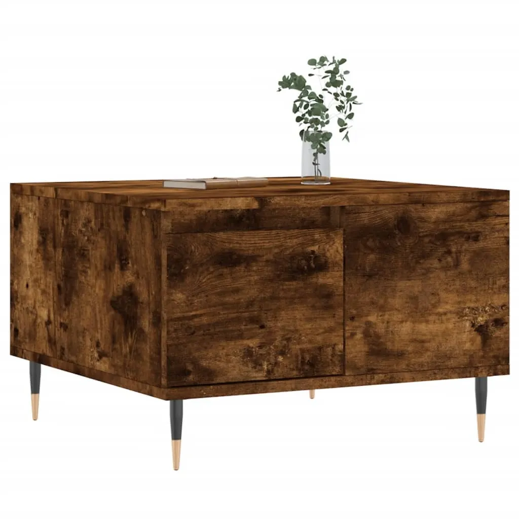Tavolino Rovere Fumé 55x55 - Elegante Mobile Soggiorno Effetto Legno - 3