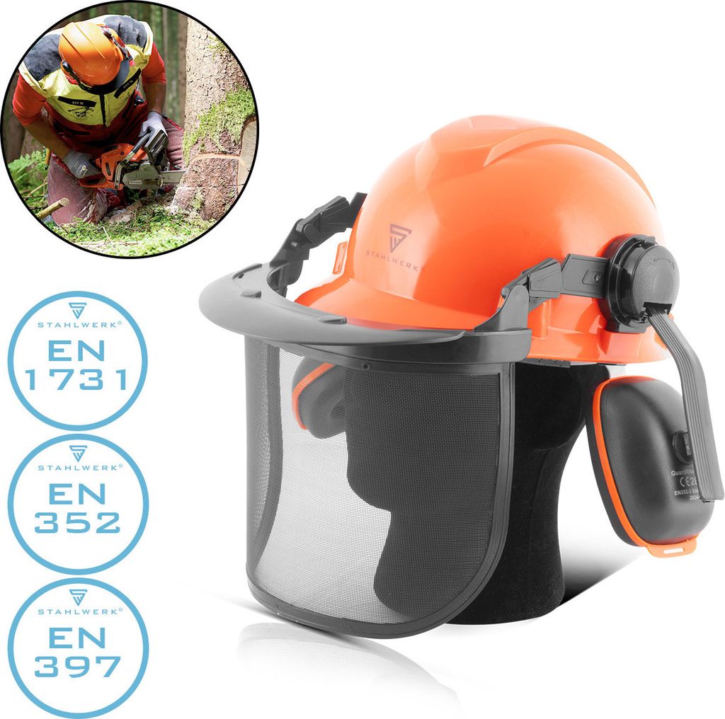 STAHLWERK Casque forestier FH-100 ST avec visière et Image du produit 