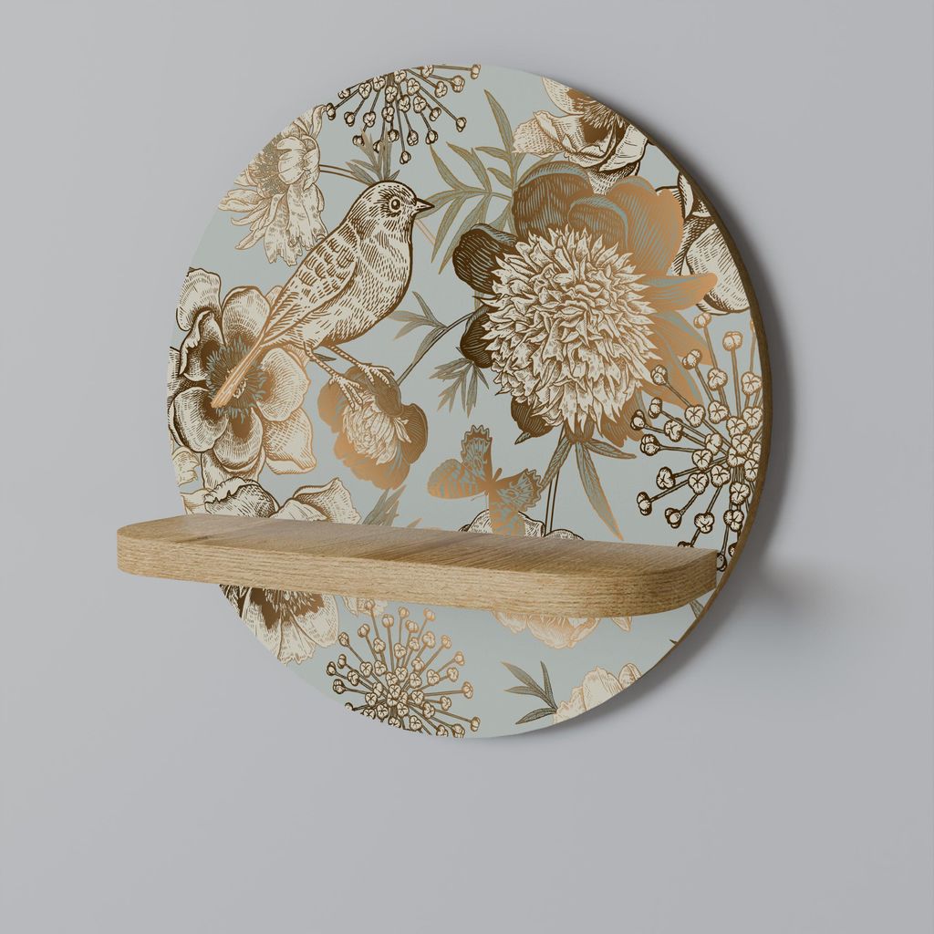 Rundes Regal „SUCCULENT WHIMSY“