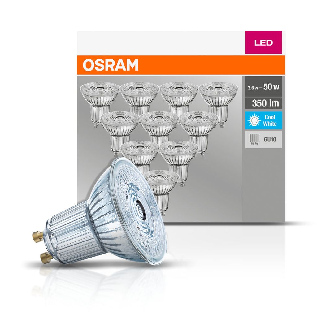 Osram PAR16 GU10 4.3W 4000K 10PACK LED-Reflektor, Sockel Produktbild 4