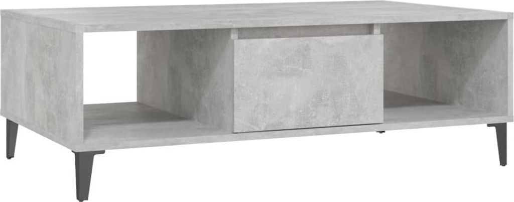 vidaXL Couchtisch Betongrau 103,5x60x35 cm Holzwerkstoff