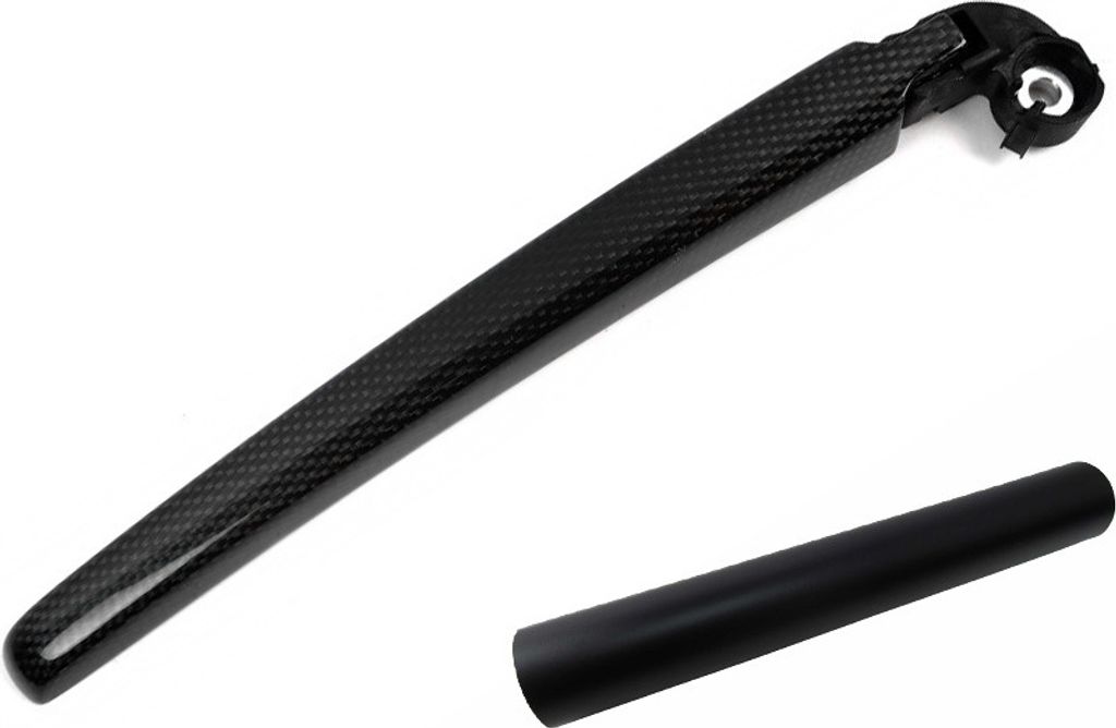 Heckwischer Frontwischer Scheibenwischer Arm Design Folie Set in Schwarz Matt