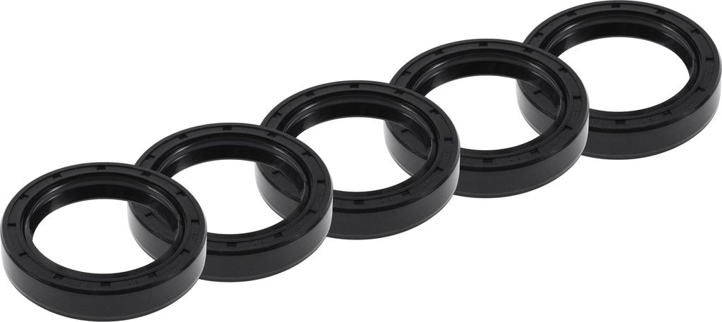 Universelle Öldichtung TC Doppellippe mit Stahlfeder Dichtungsring Rotierende Wellendichtung 45x62x12mm Hochdruck-NBR-Gummi Schwarz 5 Stück