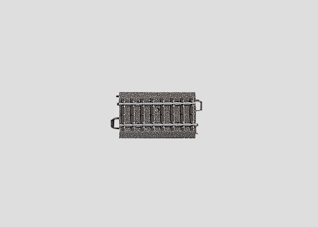 Voie Droite Märklin 24064 de 64,3 mm avec Ballast C-Gleis - Pack de 10