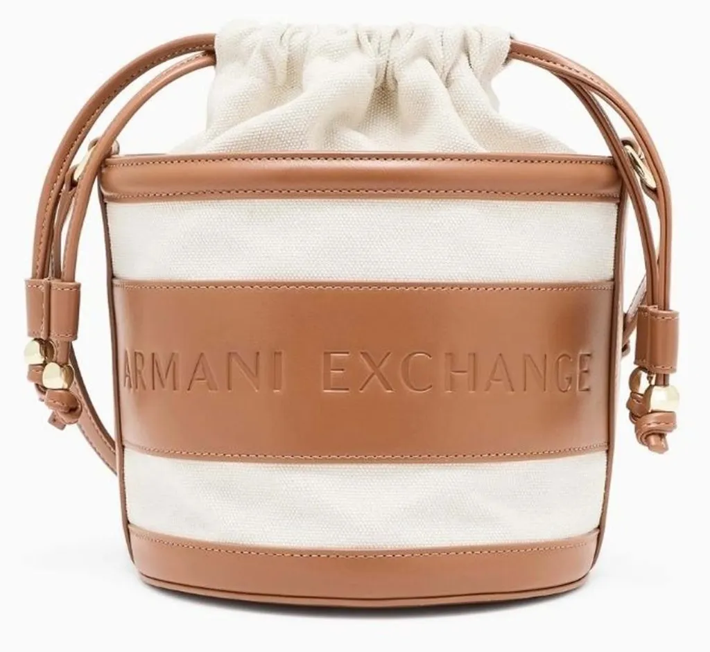 Sac de shopping Armani Exchange marron idéal pour vos sorties en ville
