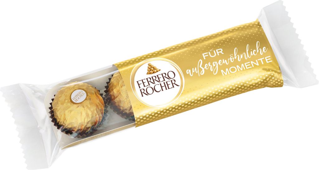 Ferrero Rocher feine Pralinen in edler Verpackung 4 Stück 50g