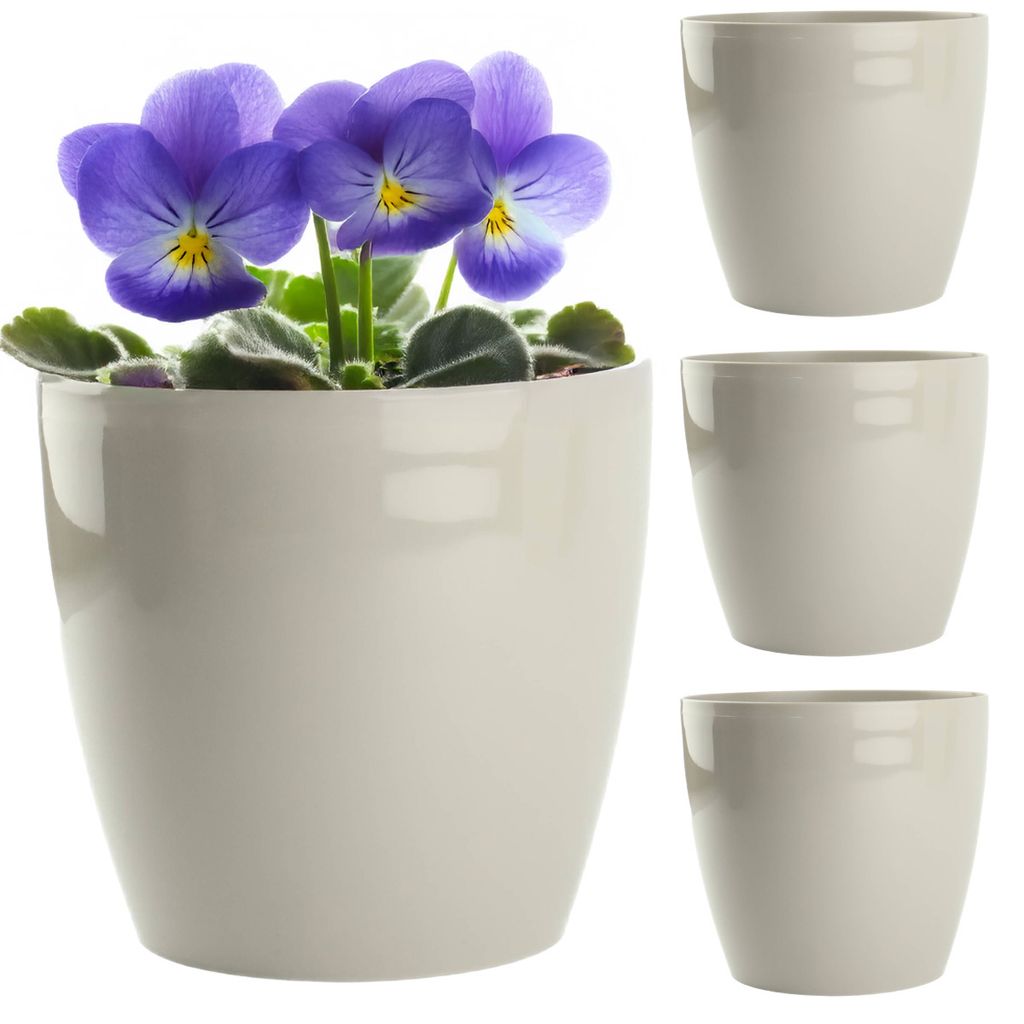 Set 4x Blumentopf Blumenkübel Matilda Pflanzer Pflanztopf Produktbild 