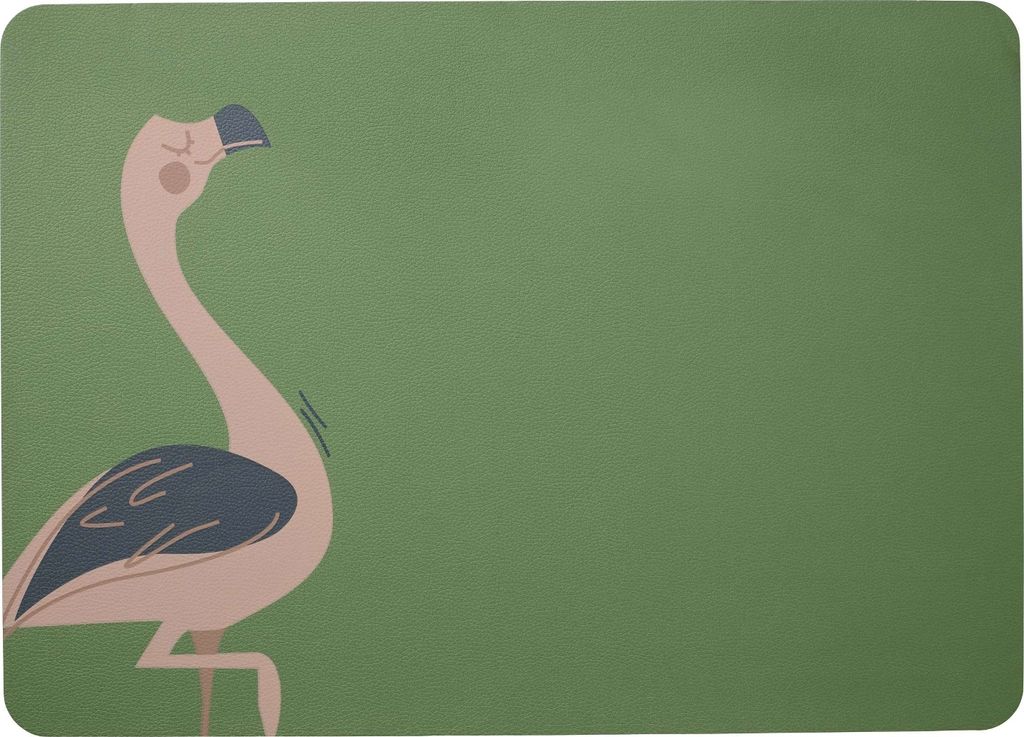 ASA Selection kids Tischset, Fiona Flamingo, Platzset, Tischmatte, PVC, Grün, 33 x 46 cm, 78813420