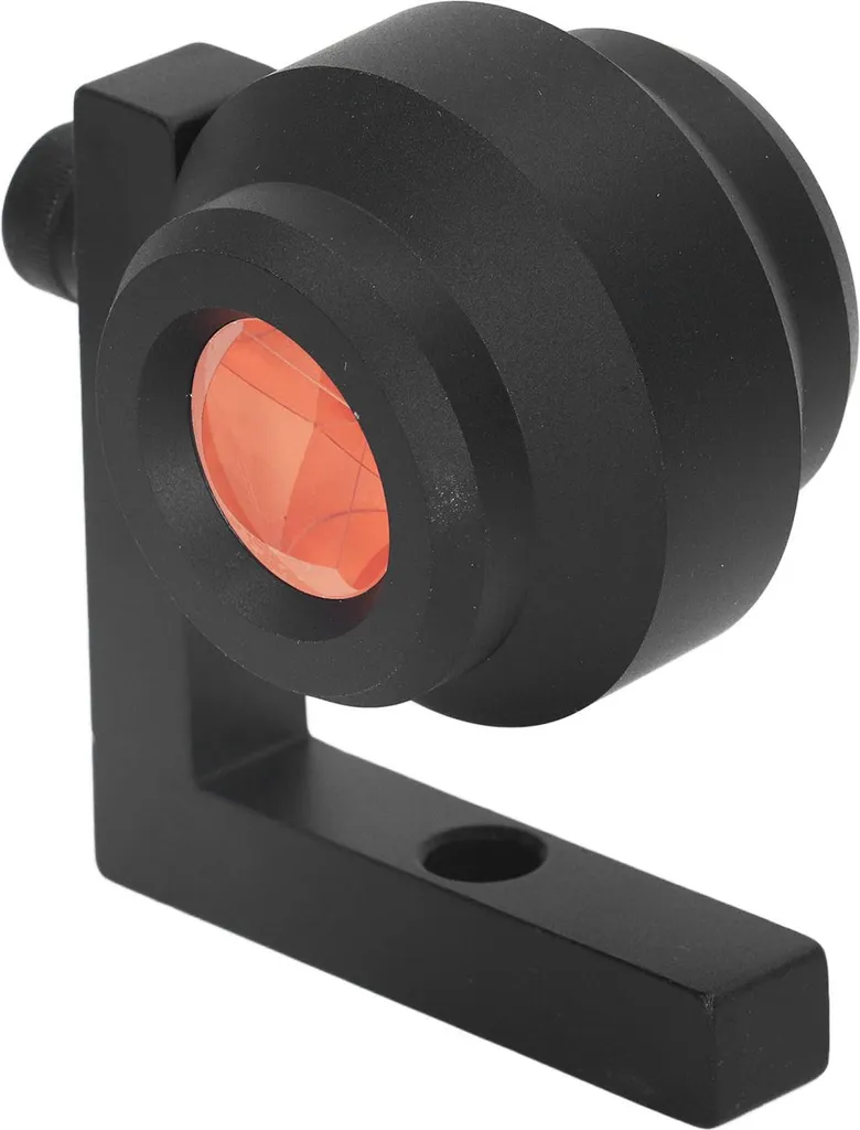Prisme à angle droit 90° avec support en L et optique double face