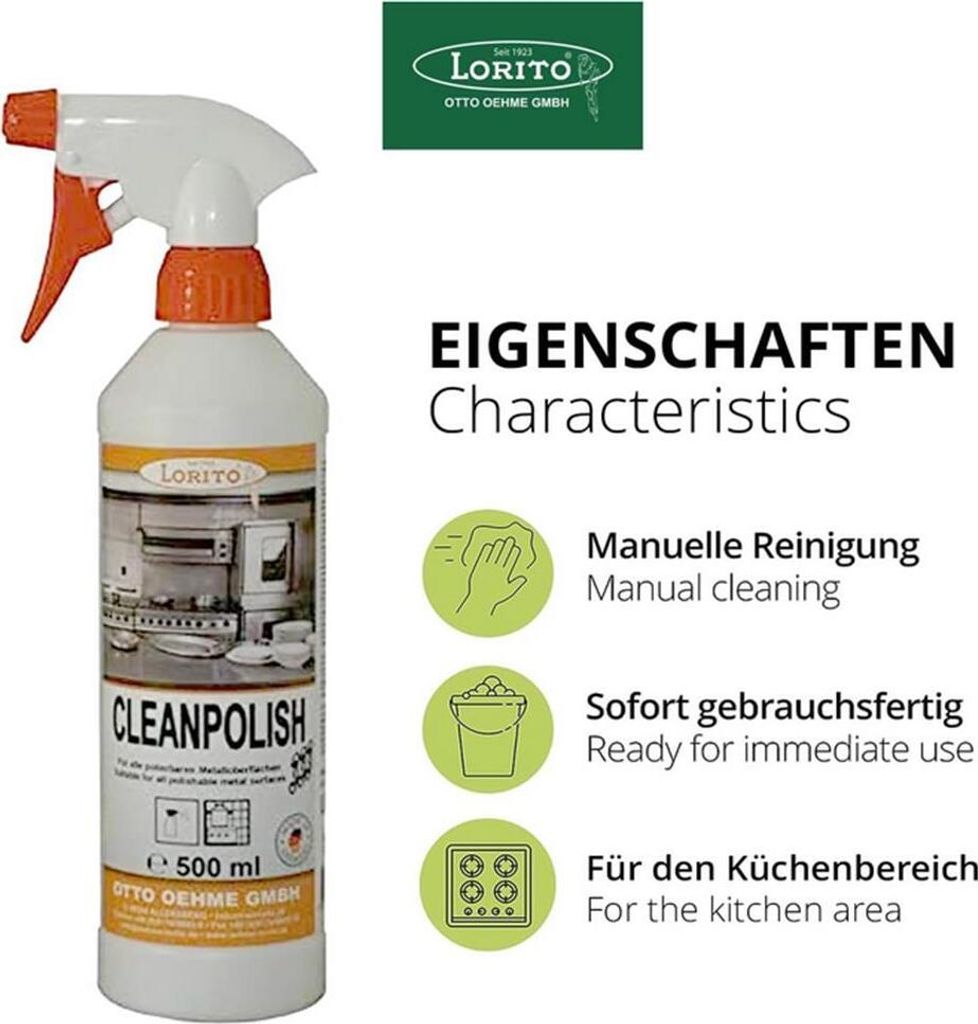 Clean Polish Cleanpolish 333 Edelstahlpflege Möbelpflege 0,5 Liter