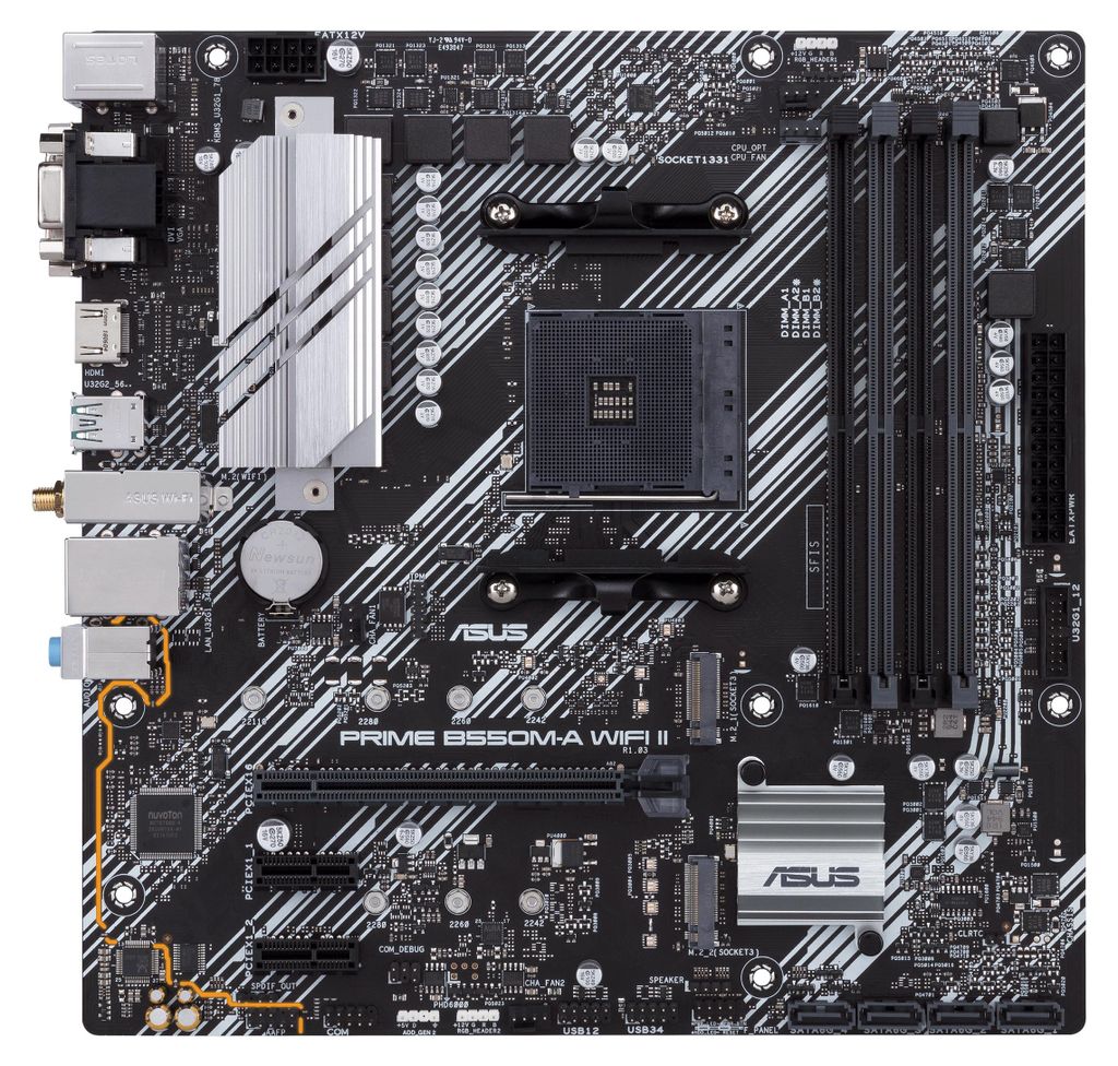 Asus Prime B550M-A Wifi Ii (Am4) (D) Produktbild 