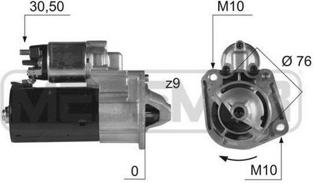 ERA 220412A Starter Anlasser 1,4kW für FORD Focus II Schrägheck (DA, HCP, DP) 12V