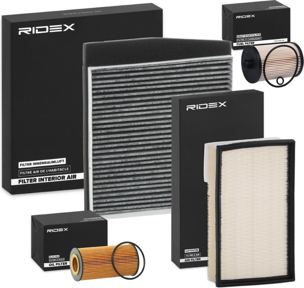 RIDEX Filterset Inspektionspaket Filtersatz für VOLVO V70 II (285) S60 I (384) XC70 Cross Country (295) S80 I (184)