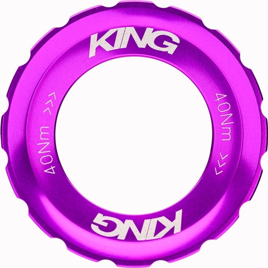 Chris King Centerlock Lockring, External Spline, 3D violet