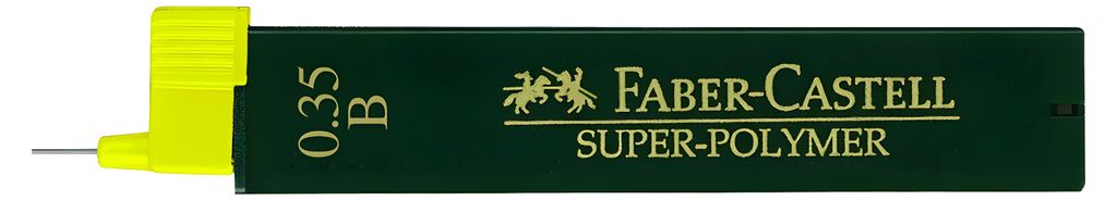 FABER-CASTELL Feinmine Super-Polymer 0,35mm B 12Stk. Immagine del prodotto 