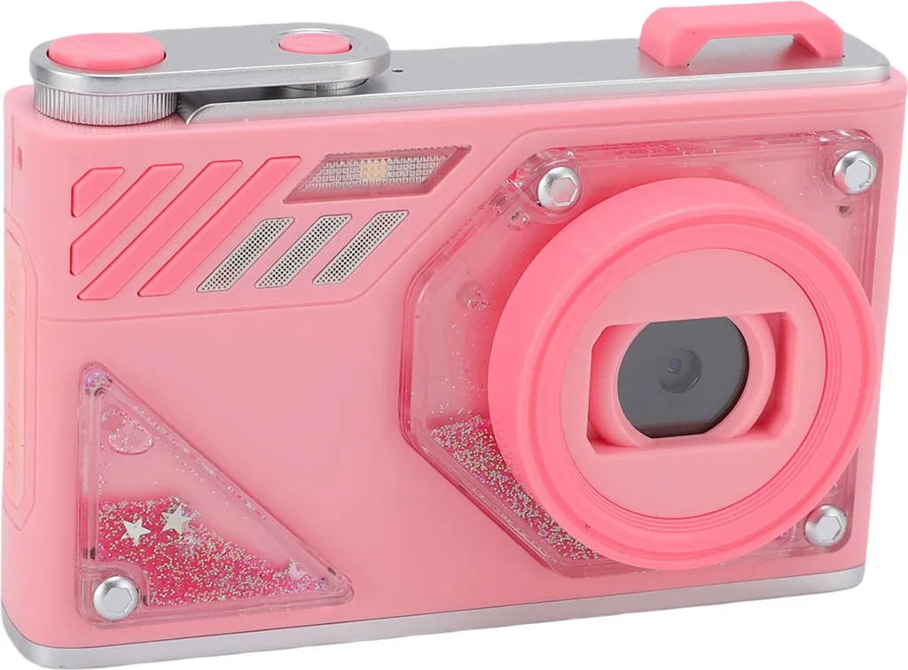 Fotocamera 48MP HD 1080P con Autofocus e Zoom 8X - Compatta Rosa