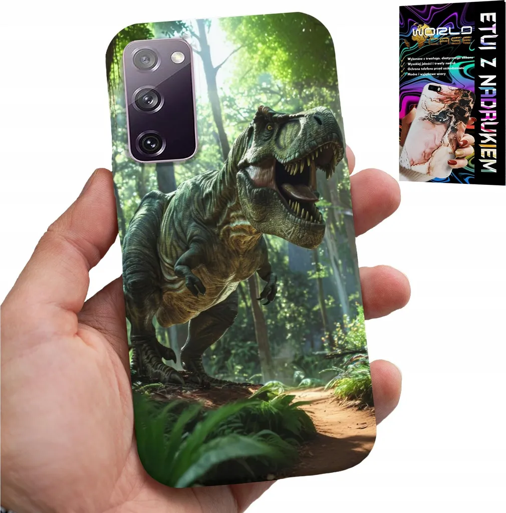 Cover Samsung S20 FE Bambini Dinosauro + Pellicola Vetro 9H