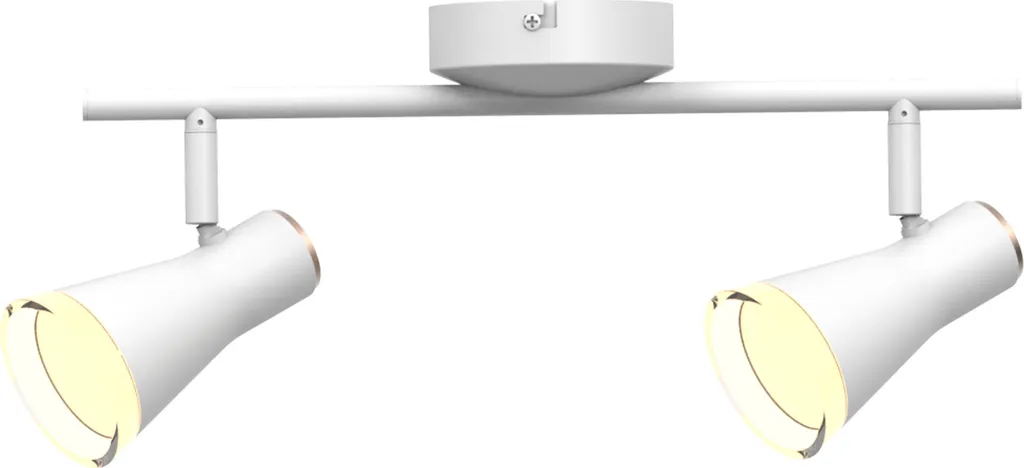 Éclairage LED puissant 850lm pour pièces sombres BERG métal blanc 8,4W