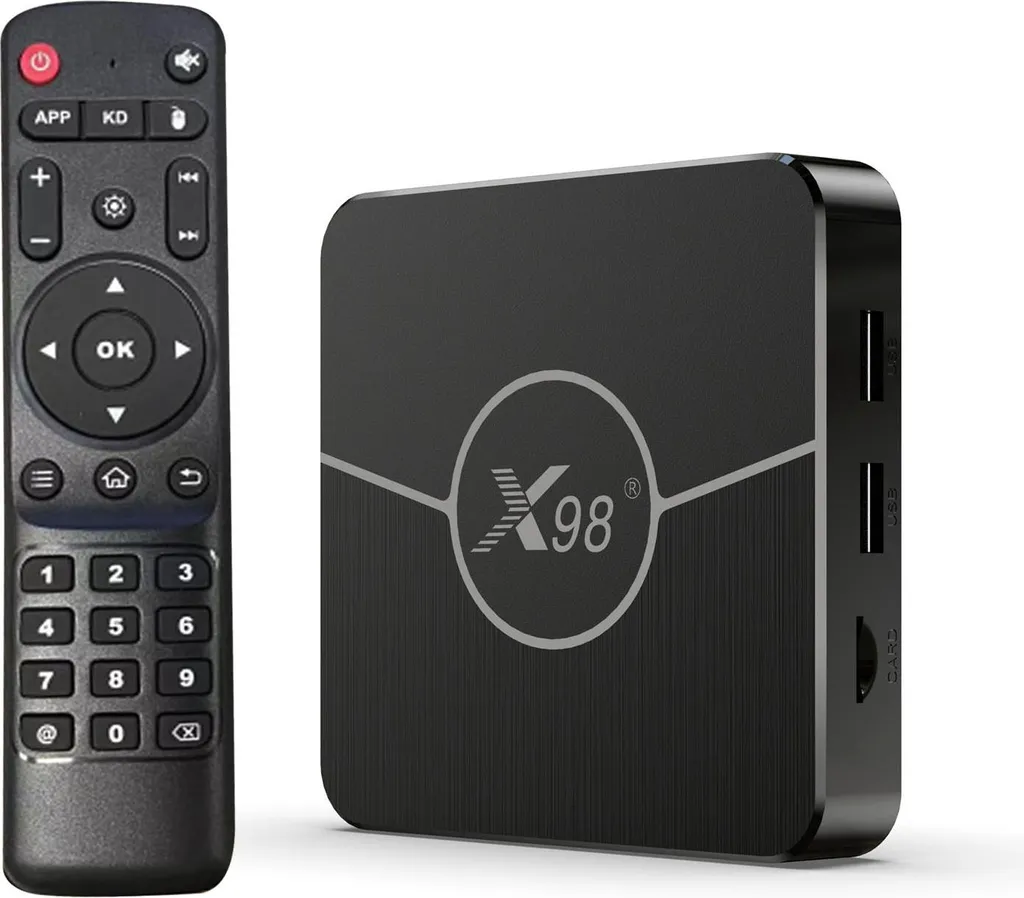 Box TV 4K X98 Plus décodeur AV1 et WiFi double bande performant