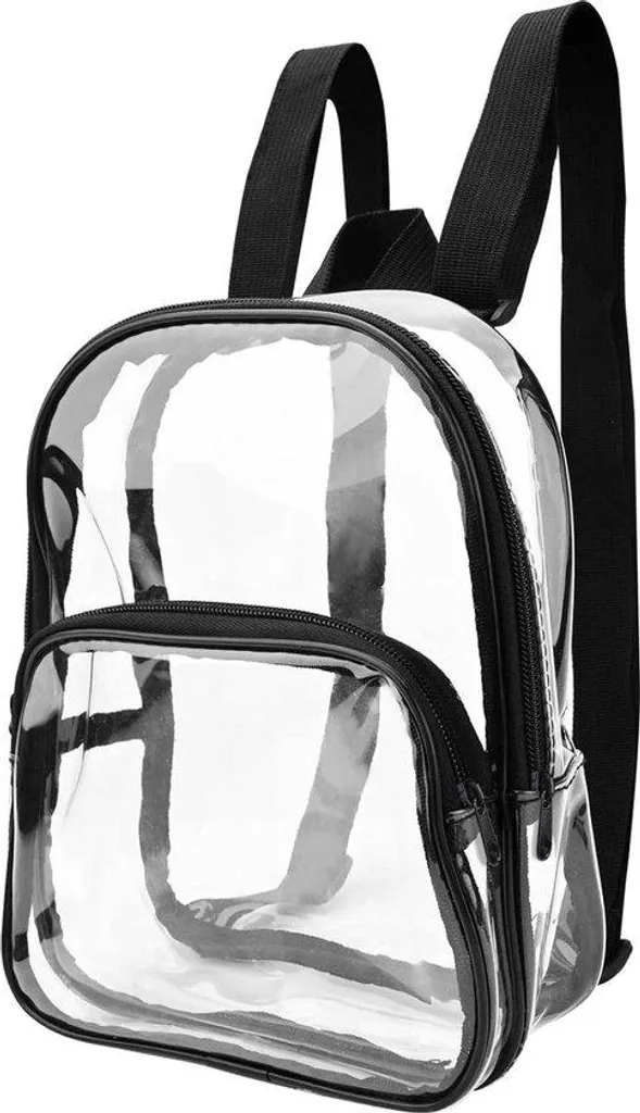 Grand sac à dos transparent scolaire avec bretelles ergonomiques
