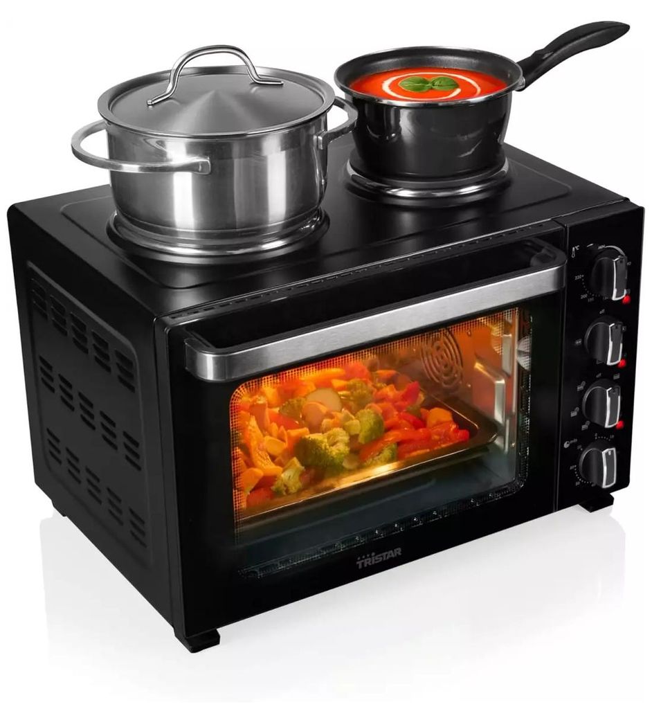 Forno grill da 35 litri e 3200 w con piani cottura Immagine del prodotto 